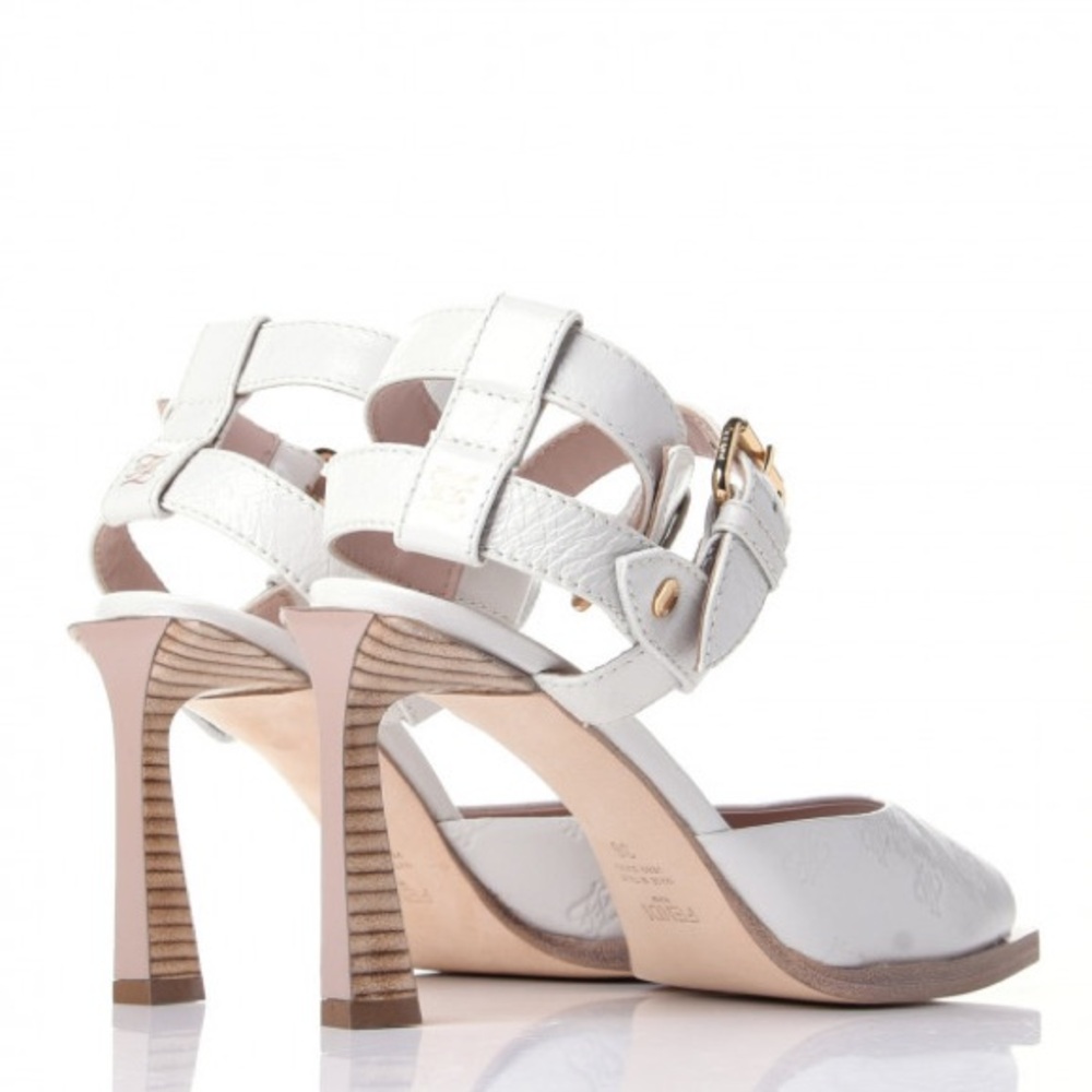 Fendi white patent cork heel - Picture 3 of 9